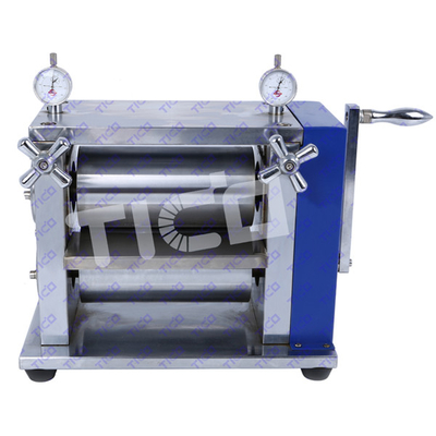150 mm manuelle Rollpressmaschine zur Herstellung von Batterieelektroden